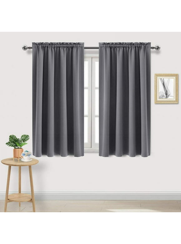 Blackout Curtains – Thermal Insulated, Energy Saving & Noise Reducing Bedroom and Living Room Curtains, Set of 1 Rod Pocket Curtain Panels