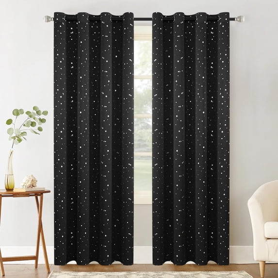 Blackout Curtains,Thermal Insulated Grommet Window Drapes,Noise Reducing & Light Blocking Curtains for Bedroom,Kids Room,Nursery,Living Room,Energy Saving Curtains for Home Decor