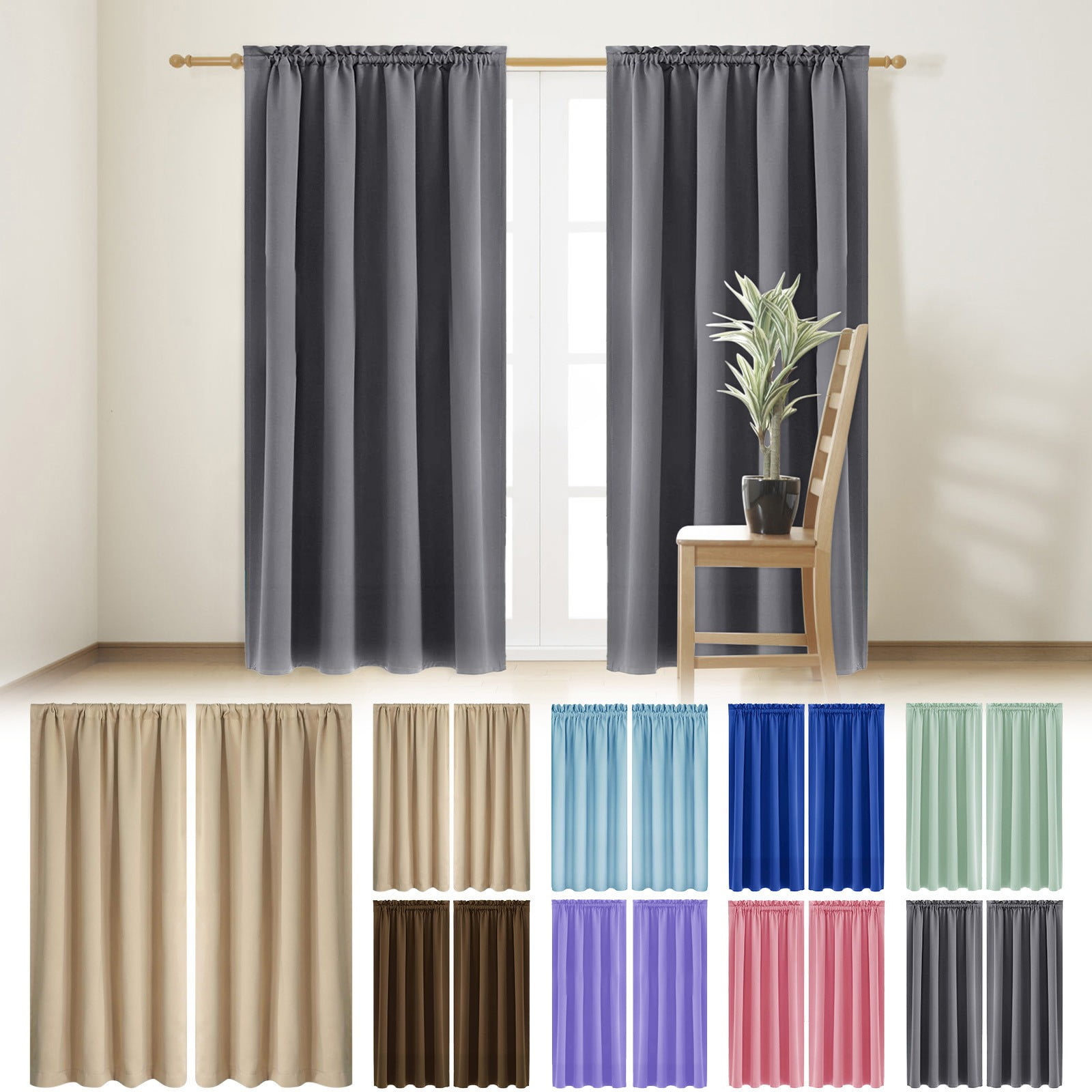 Scandinavian Apartment Thermal Mass Insulation Reference: Blackout Curtains Thermal Insulation Scandinavian Solid Color Silk