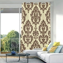 Blackout Curtains Window Curtain for Bedroom Living Room 1 Panel 82"x42" Elegant Damask Pattern
