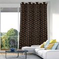thumbnail image 1 of Blackout Curtains Window Curtain for Bedroom Living Room 1 Panel 82"x42" Orange Halloween Pumpkin Face, 1 of 8