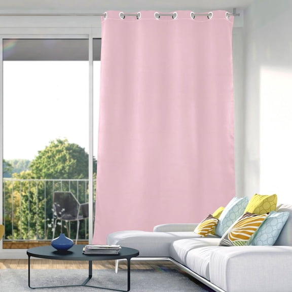 Blackout Curtains Window Curtain for Bedroom Living Room 1 Panel 82"x42" Soft Pink