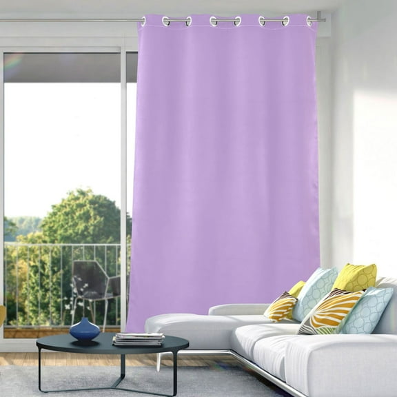 Blackout Curtains Window Curtain for Bedroom Living Room 1 Panel 82"x42" Violet