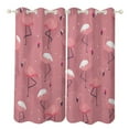 thumbnail image 1 of Blackout Curtains for Bedroom Flamingo Full Room Darkening Grommet Curtains for Living Room,Thermal Insulated Ombre Drapes, 1 of 7