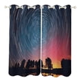thumbnail image 1 of Blackout Curtains for Bedroom Galaxy Star Outer Space Full Room Darkening Grommet Curtains for Living Room,Thermal Insulated Ombre Drapes, 1 of 7