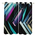 thumbnail image 1 of Blackout Curtains for Bedroom Geometric Lattice Full Room Darkening Grommet Curtains for Living Room,Thermal Insulated Ombre Drapes, 1 of 7