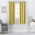 thumbnail image 1 of Blackout Curtains for Bedroom - Grommet Thermal Insulated Room Darkening Curtains for Living Room, 2 Panels (52 x 63 Inch, Yellow), 1 of 4