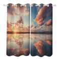 thumbnail image 1 of Blackout Curtains for Bedroom Sunset Scenery Full Room Darkening Grommet Curtains for Living Room,Thermal Insulated Ombre Drapes, 1 of 7
