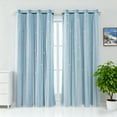 thumbnail image 1 of CshidWorld Blackout Curtains for Girls Kids Bedroom, Colorful Double Layer Star Cut Out Curtains for Girls Room Nursery Home Decor, 52''x 84'', 1 Panel, 1 of 9