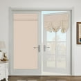thumbnail image 1 of Blackout Door Curtain,Privacy Thermal Insulated Tricia Door Window Curtains for Patio French Door Front Door Sidelight Curtain Tie up Shade,W26 x L69 inch,1 Panel,Beige, 1 of 3