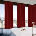 thumbnail image 1 of Blackout Double Double Pinch Pleat Curtain Panel Burgundy 50"W x 84"L- 1Panel, 1 of 6
