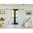 thumbnail image 1 of Blackout Heat And Light Blocking Set of 2 panels Window Curtain Treatment White Color 84" Long for Bedroom Home Décor, 1 of 3