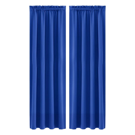 Blackout Heat Insulated Curtains Set of 2 Solid Color Nordic Style Panels Energy Saving Room Darkening Noise Reducing Drapes for Bedroom Living Room or Home Theater Easy to Install