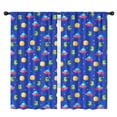 thumbnail image 1 of Blackout Kids Curtains,Alien UFO Bright Blue Pattern Children's Insulated Curtains Set Of 2,Bedroom Essentials,Toddler Room Decor 42"x84", 1 of 5