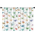 thumbnail image 1 of Blackout Kids Curtains,Alphabet Dinosaur Names Chart Pattern Childrens Insulated Curtains Set Of 2,Bedroom Essentials,Toddler Room Decor 42"x63", 1 of 5