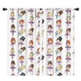 thumbnail image 1 of Blackout Kids Curtains,Ballet Dancer Princess Pattern Childrens Insulated Curtains Set Of 2,Bedroom Essentials,Toddler Room Decor 42"x84", 1 of 5
