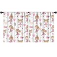 thumbnail image 1 of Blackout Kids Curtains,Ballet Princess Heart Pattern Childrens Insulated Curtains Set Of 2,Bedroom Essentials,Toddler Room Decor 52"x63", 1 of 5