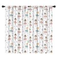thumbnail image 1 of Blackout Kids Curtains,Ballet Princess Pattern Childrens Insulated Curtains Set Of 2,Bedroom Essentials,Toddler Room Decor 42"x84", 1 of 5