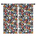 thumbnail image 1 of Blackout Kids Curtains,Baseball Football Pattern Childrens Insulated Curtains Set Of 2,Bedroom Essentials,Toddler Room Decor 42"x84", 1 of 5