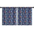 thumbnail image 1 of Blackout Kids Curtains,Baseball Football Pattern Childrens Insulated Curtains Set Of 2,Bedroom Essentials,Toddler Room Decor 52"x63", 1 of 5