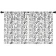 thumbnail image 1 of Blackout Kids Curtains,Basketball Doodle Pattern Childrens Insulated Curtains Set Of 2,Bedroom Essentials,Toddler Room Decor 42"x54", 1 of 5