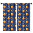 thumbnail image 1 of Blackout Kids Curtains,Basketball Theme Pattern Childrens Insulated Curtains Set Of 2,Bedroom Essentials,Toddler Room Decor 42"x84", 1 of 5
