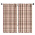 thumbnail image 1 of Blackout Kids Curtains,Beige Brown and Red Checkered Pattern Childrens Insulated Curtains Set Of 2,Bedroom Essentials,Toddler Room Decor 42"x84", 1 of 5