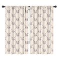 thumbnail image 1 of Blackout Kids Curtains,Beige Buffalo Skull Pattern Childrens Insulated Curtains Set Of 2,Bedroom Essentials,Toddler Room Decor 42"x84", 1 of 5
