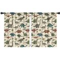 thumbnail image 1 of Blackout Kids Curtains,Beige Cartoon Dinosaurs Names Pattern Childrens Insulated Curtains Set Of 2,Bedroom Essentials,Toddler Room Decor 42"x54", 1 of 5