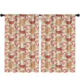 thumbnail image 1 of Blackout Kids Curtains,Beige Christmas Gingerbread Man Pattern Childrens Insulated Curtains Set Of 2,Bedroom Essentials,Toddler Room Decor 52"x84", 1 of 5