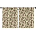 thumbnail image 1 of Blackout Kids Curtains,Beige Christmas Pine Cone Pattern Childrens Insulated Curtains Set Of 2,Bedroom Essentials,Toddler Room Decor 42"x54", 1 of 5