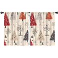 thumbnail image 1 of Blackout Kids Curtains,Beige Christmas Tree Pattern Childrens Insulated Curtains Set Of 2,Bedroom Essentials,Toddler Room Decor 42"x54", 1 of 5
