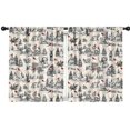 thumbnail image 1 of Blackout Kids Curtains,Beige Christmas Winter Scene Pattern Childrens Insulated Curtains Set Of 2,Bedroom Essentials,Toddler Room Decor 42"x54", 1 of 5