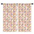 thumbnail image 1 of Blackout Kids Curtains,Beige Cow Checker Pattern Childrens Insulated Curtains Set Of 2,Bedroom Essentials,Toddler Room Decor 42x84in(106x213cm), 1 of 5