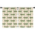 thumbnail image 1 of Blackout Kids Curtains,Beige Crocodiles Hearts Pattern Childrens Insulated Curtains Set Of 2,Bedroom Essentials,Toddler Room Decor 42"x54", 1 of 5