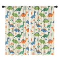 thumbnail image 1 of Blackout Kids Curtains,Beige Dinosaur Pattern Childrens Insulated Curtains Set Of 2,Bedroom Essentials,Toddler Room Decor 42"x84", 1 of 5