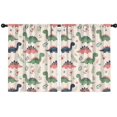 thumbnail image 1 of Blackout Kids Curtains,Beige Dinosaurs Flowers Leaves Childrens Insulated Curtains Set Of 2,Bedroom Essentials,Toddler Room Decor 42"x54", 1 of 5