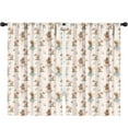 thumbnail image 1 of Blackout Kids Curtains,Beige Fairy Mushroom Pattern Childrens Insulated Curtains Set Of 2,Bedroom Essentials,Toddler Room Decor 52"x84", 1 of 5
