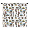thumbnail image 1 of Blackout Kids Curtains,Bigfoot and Sticker White Pattern Children's Insulated Curtains Set Of 2,Bedroom Essentials,Toddler Room Decor 42"x84", 1 of 5