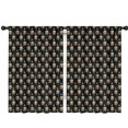 thumbnail image 1 of Blackout Kids Curtains,Black Bigfoot and Tree Pattern Childrens Insulated Curtains Set Of 2,Bedroom Essentials,Toddler Room Decor 42x63in(106x160cm), 1 of 5