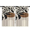 thumbnail image 1 of Blackout Kids Curtains,Black Boho Geometric and Plant Pattern Childrens Insulated Curtains Set Of 2,Bedroom Essentials,Toddler Room Decor 42x63in(106x160cm), 1 of 5
