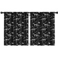 thumbnail image 1 of Blackout Kids Curtains,Black Cartoon Dinosaurs Fossils Pattern Childrens Insulated Curtains Set Of 2,Bedroom Essentials,Toddler Room Decor 42"x54", 1 of 5