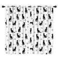 thumbnail image 1 of Blackout Kids Curtains,Black Cat and Spiral White Pattern Children's Insulated Curtains Set Of 2,Bedroom Essentials,Toddler Room Decor 42"x84", 1 of 5