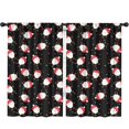 thumbnail image 1 of Blackout Kids Curtains,Black Christmas Santa Pattern Childrens Insulated Curtains Set Of 2,Bedroom Essentials,Toddler Room Decor 52"x84", 1 of 5