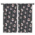 thumbnail image 1 of Blackout Kids Curtains,Black Christmas Snowman Pattern Childrens Insulated Curtains Set Of 2,Bedroom Essentials,Toddler Room Decor 42"x84", 1 of 5
