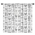 thumbnail image 1 of Blackout Kids Curtains,Black Controllers Games Icons White Pattern Childrens Insulated Curtains Set Of 2,Bedroom Essentials,Toddler Room Decor 42"x84", 1 of 5