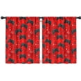thumbnail image 1 of Blackout Kids Curtains,Black Controllers Games Symbols Red Pattern Childrens Insulated Curtains Set Of 2,Bedroom Essentials,Toddler Room Decor 42"x54", 1 of 5