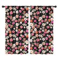 thumbnail image 1 of Blackout Kids Curtains,Black Daisy Flower Colorful Blooms Pattern Childrens Insulated Curtains Set Of 2,Bedroom Essentials,Toddler Room Decor 42"x84", 1 of 5