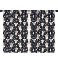 thumbnail image 1 of Blackout Kids Curtains,Black Fairy Star Pattern Childrens Insulated Curtains Set Of 2,Bedroom Essentials,Toddler Room Decor 52"x84", 1 of 5