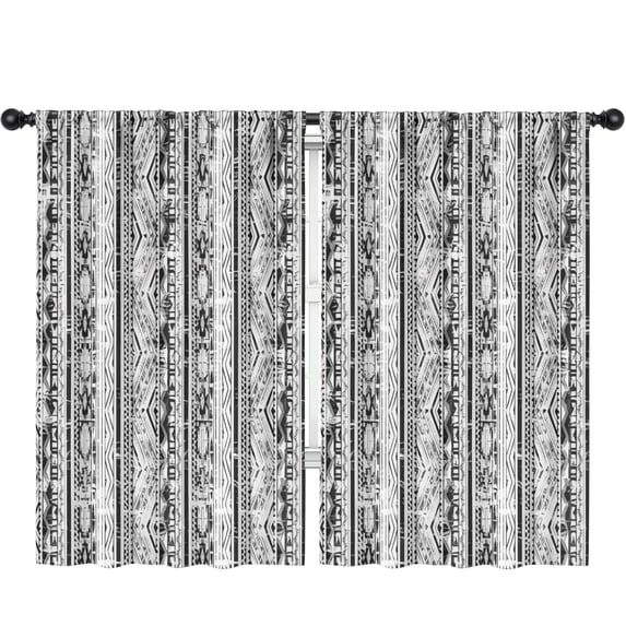 Blackout Kids Curtains,Boho Bohemia Geometric Line Art Childrens Insulated Curtains Set Of 2,Bedroom Essentials,Toddler Room Decor 52"x84"(132x213cm)